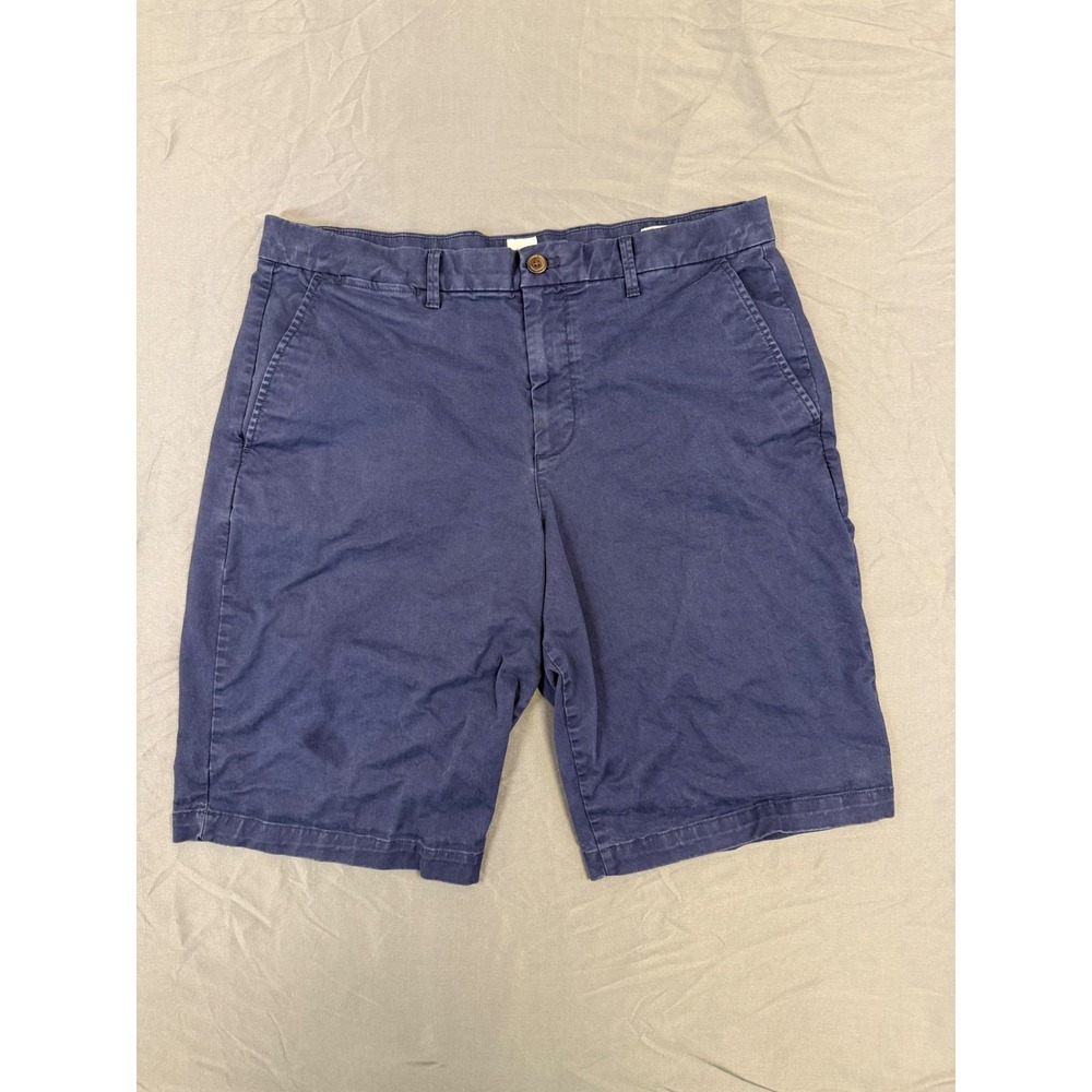 Gap‎ Mens 12 Inch Casual Shorts Tapestry Navy Blue Chino Stretch 34 440988-05